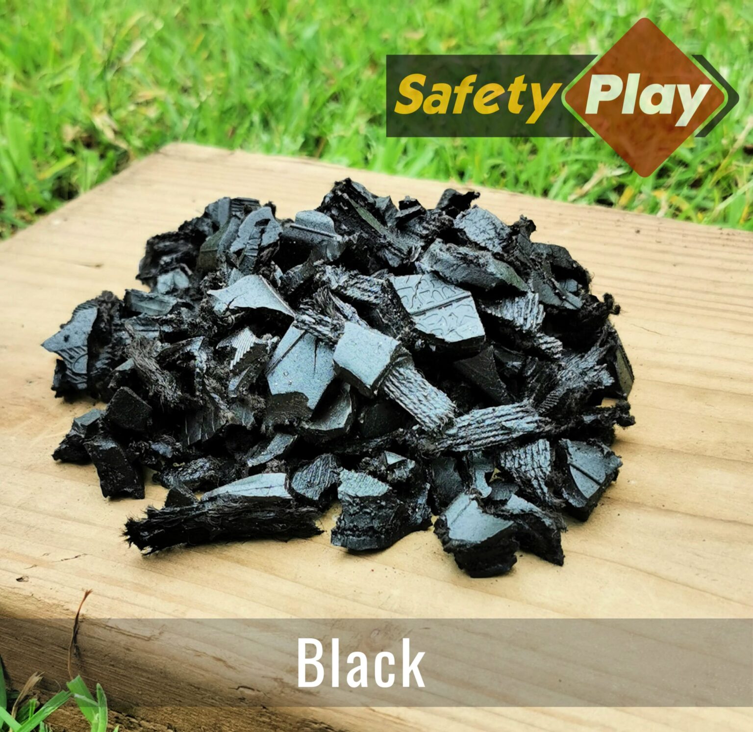 Safety Play Black Rubber Chippings Rubber Mulch Uk Play Bark